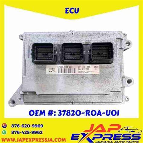 Engine Control Unit Honda Stepwagon Rk1 2009 2015 37820 R0a U01 5h Jamaica Auto Parts Express