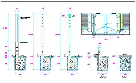 Galvanized Mesh Perimeter Fence Details Of Surrounding Garden Dwg File