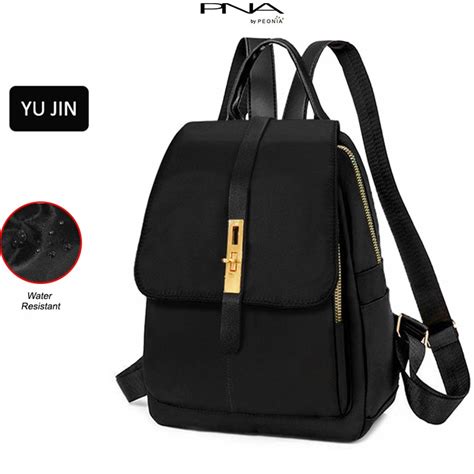 Jual Peonia PNA YUJIN Water Resistant Ransel Tas Import Wanita Punggung