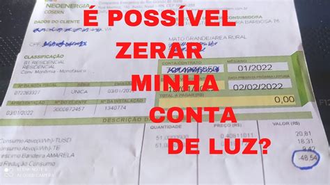 POR QUE ALGUMAS CONTAS DE LUZ VEM ZERADA YouTube