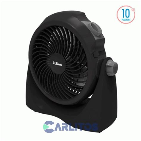 Ventilador Turbo Reclinable Liliana 16 Parrilla Negra Vtf16p