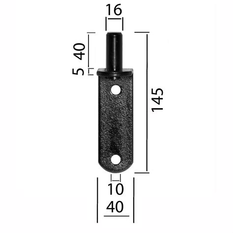 Ladenband 800x40x5 mm mit 16 mm Kloben Ladenbänder Türbänder Torband