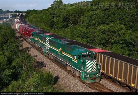 HBRY 5009 Hudson Bay Railway EMD SD50 At Aurora Illinois By Marshall W