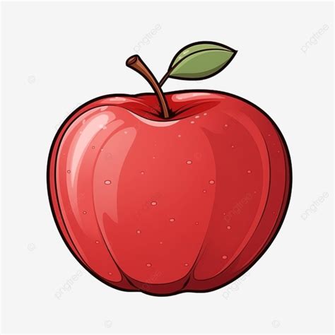 Apple Fruit Cartoon, Cartoon, Fruit, Freestyle PNG Transparent Image ...