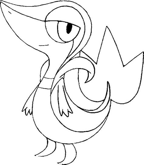 Coloring Pages Pokemon - Snivy - Drawings Pokemon | Pokemon coloring ...