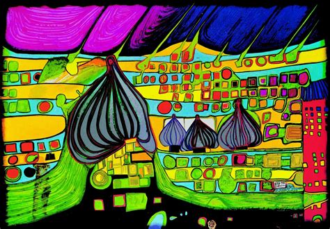 THEY FLY BY NIGHT: friedensreich hundertwasser.