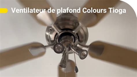 Avis Consommateur Ventilateur De Plafond Colours Tioga Chrome X