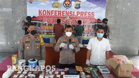 Sat Narkoba Polres Bangka Ungkap Kepemilikan 1 Kg Lebih Sabu Dua Kali