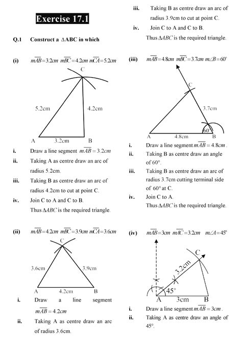 SOLUTION: Practical geometry triangles - Studypool