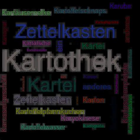 KARTOTHEK Synonym Lexikothek ein anderes Wort für Kartothek