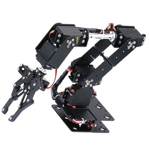 DIY 6DOF Robotic Arm- Full metal DIY Robotic arm Kit without Servos ...