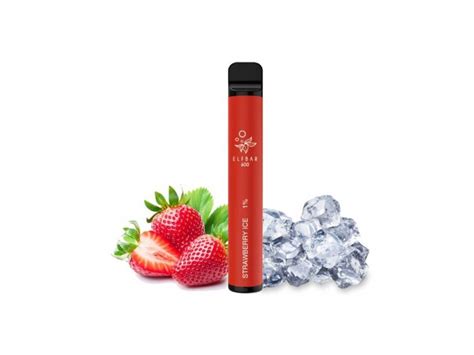 ᐉ Koupit Elf Bar 600 Elektronická Cigareta Strawberry Ice 10 Mg