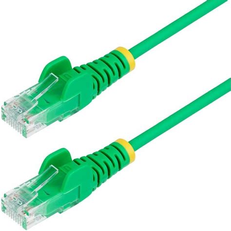 Panduit 25FT Cat6 High-Density 28AWG Slim Data Center Patch Cord — Green (5-Pack) (UTPSP-C6-SLIM-25FT-GN-5PK)
