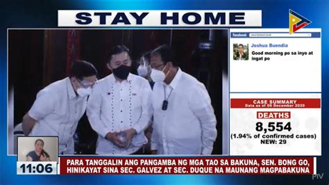 PTVph On Twitter Sen Bong Go Challenges Sec Galvez And Sec Duque