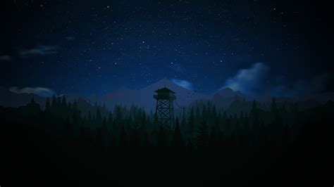 I made a night version of my Firewatch wallpaper : r/Firewatch