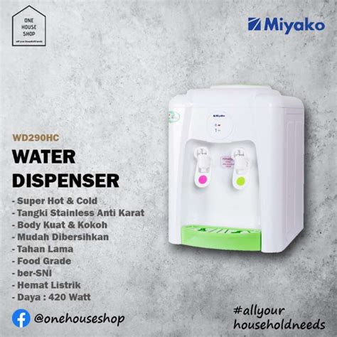 Promo Dispenser Panas Dingin Water Dispenser Hot And Cool Wd290hc Diskon 23 Di Seller Balikana
