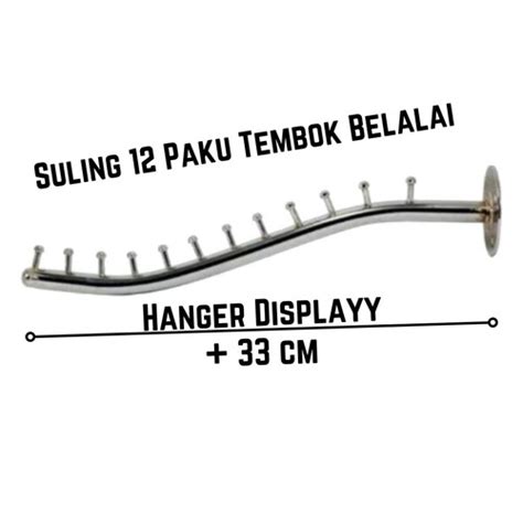 Jual Hanger Suling Tembok Titik Belalai Gantungan Baju Display Toko