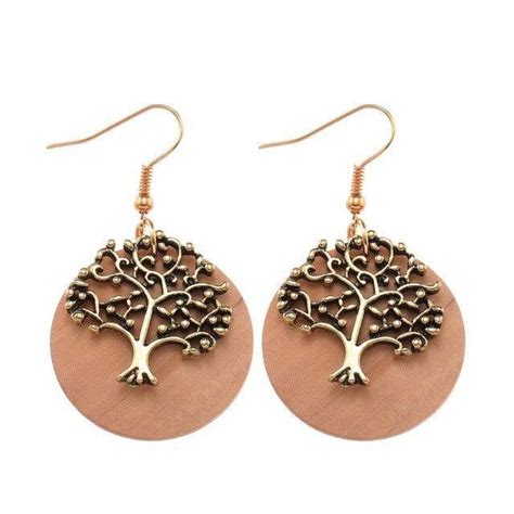 Boucles Doreille Arbre De Vie Africain Nation