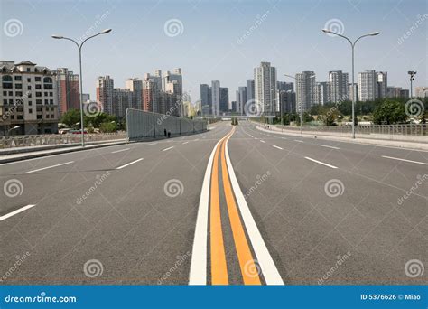 Road To City Stock Photo Image Of High Architecture 5376626