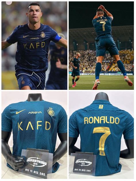 Al Nassr Away Jersey 2023 - Ronaldo/7, Men's Fashion, Activewear on Carousell