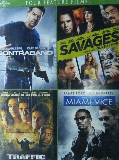 Contraband Savages Traffic Miami Vice Dvd New Four Films Combo