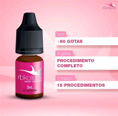 Pigmentos RB Kollors Orgânico Labial 3ml LASH STORE