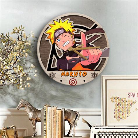Naruto Shippuden Anime Wood Wall Clock - Nearkii