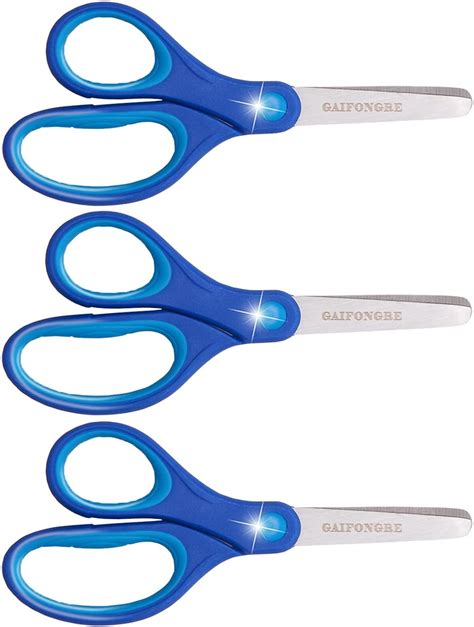 Amazon.com: Left-handed Kids Scissors,5.5" Blunt tip Scissors for child ...