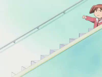 Anime Girl Falling Down Stairs