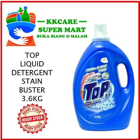 Top Cecair Sabun Mencuci Pakaian 36kg Top Liquid Detergent Stain