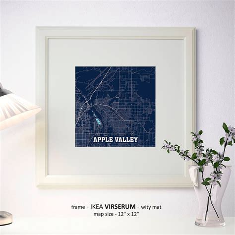 Apple Valley California Map Print Apple Valley Square Map | Etsy