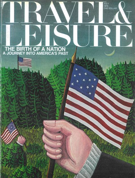 Travel Leisure July 1974 Illustration Oscar De Mejo Art Director