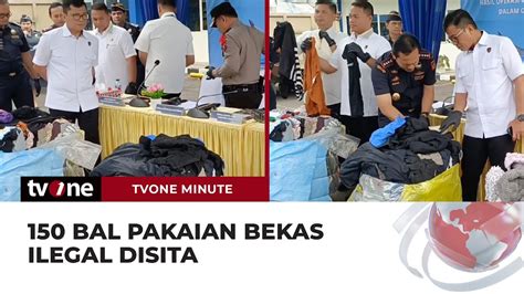 Bea Cukai Dan Polda Sumut Sita Ratusan Bal Pakaian Bekas Asal Malaysia