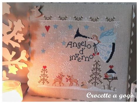 Crocette A Gog Angelo D Inverno Nuovo Cross Stitch Pattern