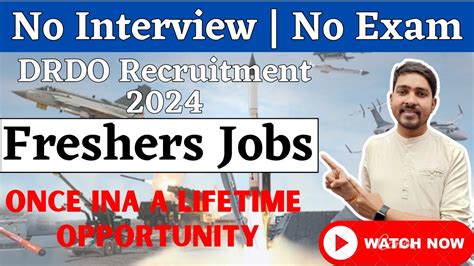 Drdo Recruitment No Interview No Exam Direct Selection