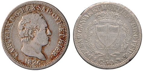 NumisBids Nomisma Spa E Auction 28 Lot 760 Carlo Felice 1821 1831