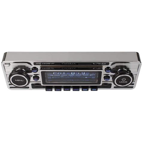 Caliber Retro Car Stereo Chrome Dab Radio Bluetooth Sd Usb Aux Rmd120dab Bt