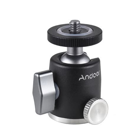 Mini Ball Head Tripod Ballhead Mount Adapter Aluminum Alloy 1 4 Inch