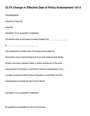 Fillable Online Tax Parcel Endorsement Stewart Title Fax Email Print