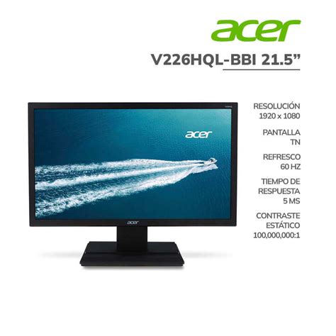 Monitor Acer 21 5 V226HQL BBI LED 5ms 60Hz VGA HDMI PC Speed