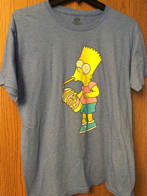 The Simpsons Bart Simpson Blue Shirt Xl Gem