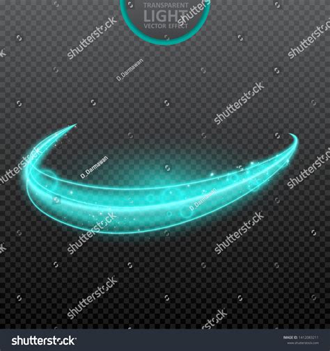 Blue Light Effect On Transparent Background With Royalty Free Stock