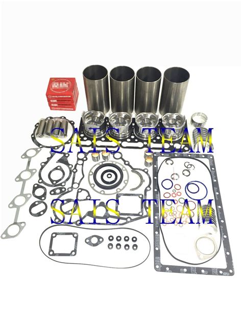 Kubota V Engine Overhaul Rebuild Gasket Kit Piston Er Er