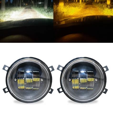 Led Fog Light Bright Headlights K H V Drl For Lada Vesta Logan