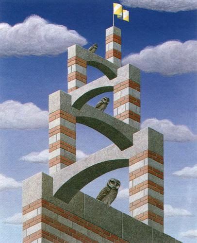 The Owl's Castle Tower by Jos de Mey - Optical Illusion Image Gallery ...