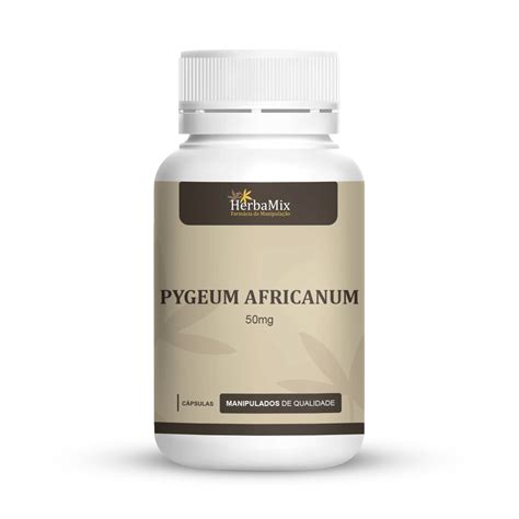 Pygeum Africanum 50mg Herbamix Farmácia de Manipulação Paulínia