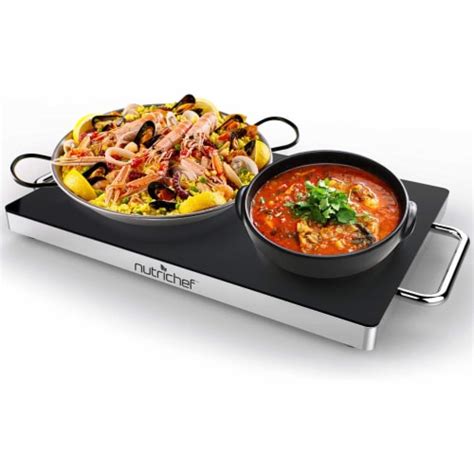 NutriChef Portable 16 5 X 11 Electric Food Warmer Platter Tray Buffet Hot Plate 1 Piece Smith