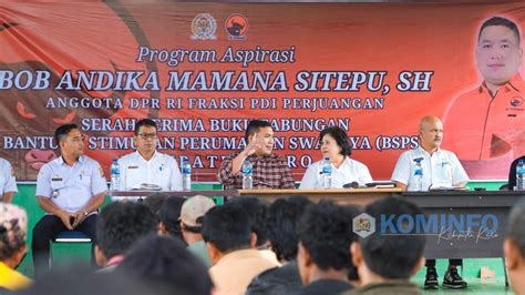 Bupati Cory Sebayang Dan Anggota Dpr Bob Andika Mamana Sitepu Serahkan