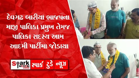 દેવગઢ બારીયા ભાજપના માજી પાલિકા પ્રમુખ તેમજ પાલિકા સદસ્ય આમ આદમી