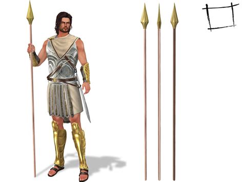 Second Life Marketplace - Full Perm None Rigged Roman Soldier Spear